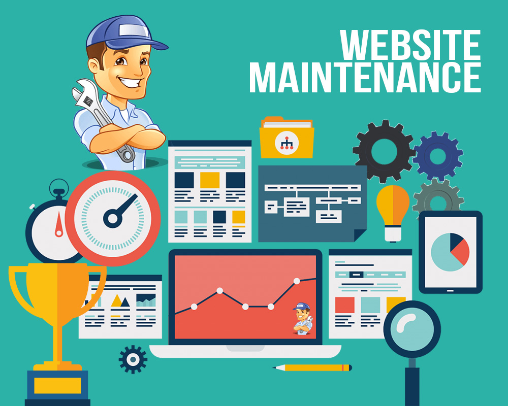 Maintenance tasks. Website Maintenance. Website on Maintenance. E-web. Suppress_Maintenance web.